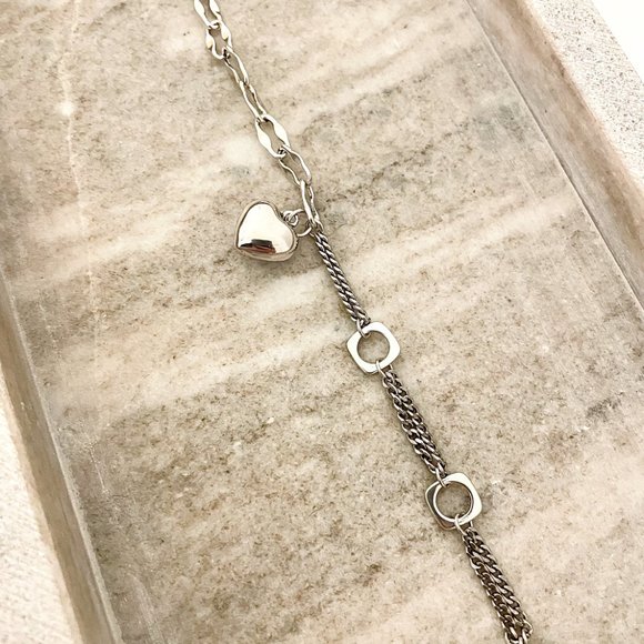 925 Sterling Silver Chain Link Bracelet Silver large link bracelet - Picture 2 of 4